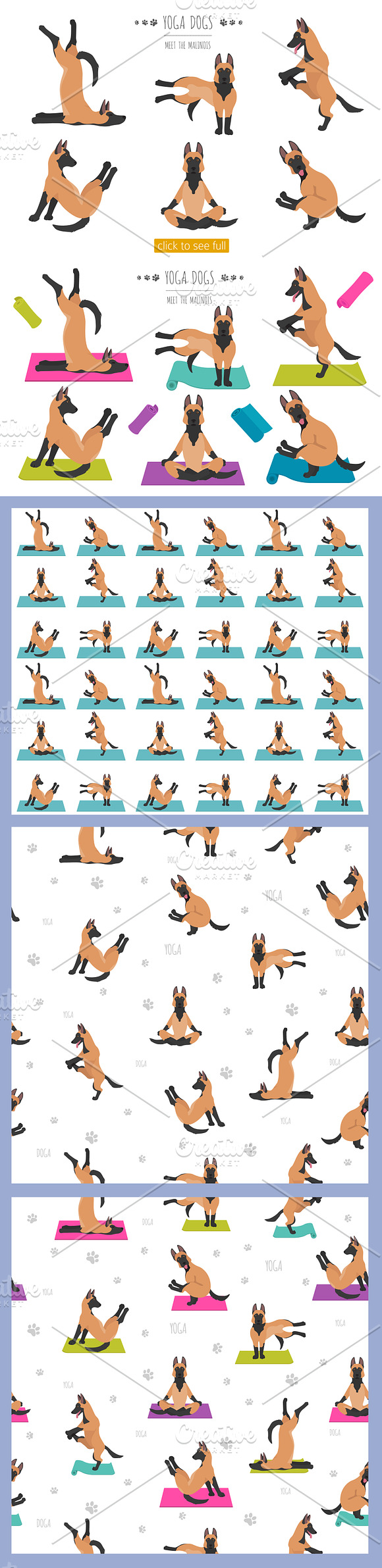 Yoga dogs collection (vol.4) in Illustrations - product preview 7
