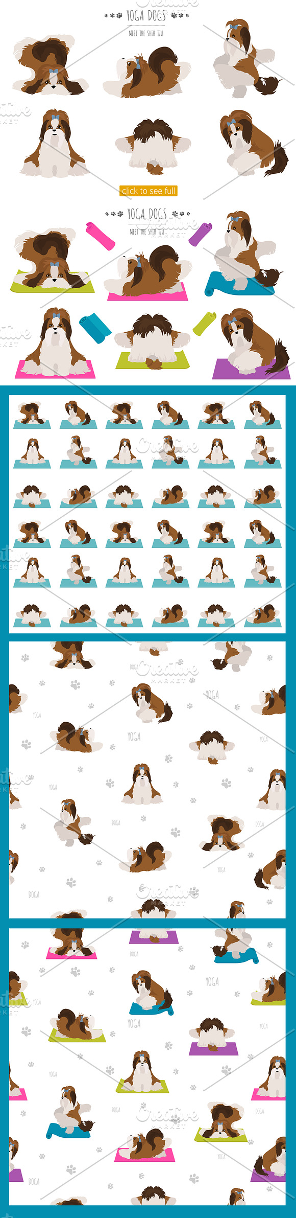 Yoga dogs collection (vol.4) in Illustrations - product preview 9