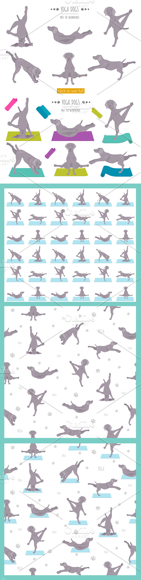 Yoga dogs collection (vol.4) in Illustrations - product preview 10