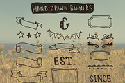 Hand-Drawn Banners and Frames
