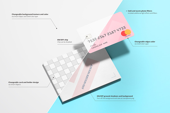 Credit / Bank Card Mockup in Product Mockups - product preview 10