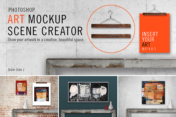 Art Scene Creator - Table Side in Scene Creator Mockups - product preview 2