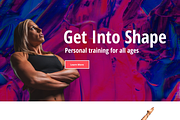 Landing page for personal trainer XD