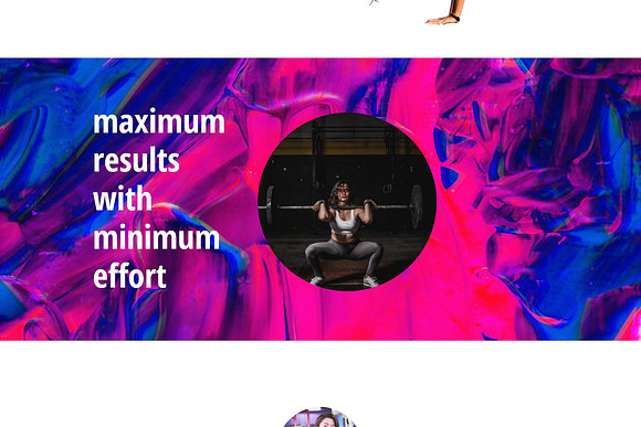 Landing page for personal trainer XD in Landing Page Templates - product preview 2