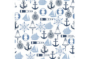 Seamless pattern with symbols and