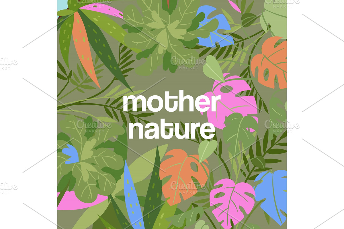 Tropical leaves, dense jungle in Illustrations - product preview 8