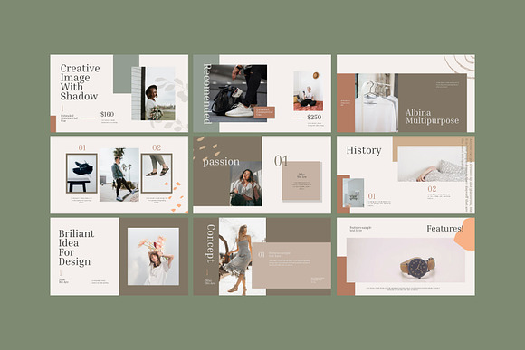 ALBINA - Powerpoint Lookbook Fashion in PowerPoint Templates - product preview 4