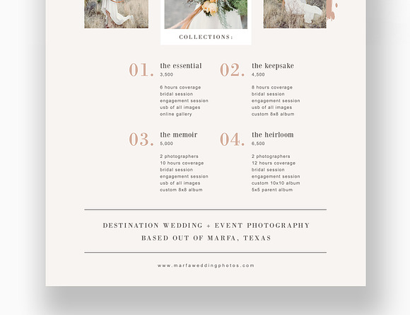 Wedding Photography Pricing Guide in Presentation Templates - product preview 1