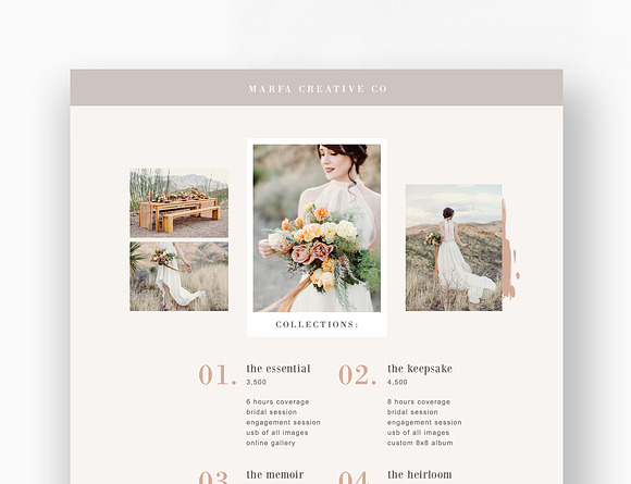 Wedding Photography Pricing Guide in Presentation Templates - product preview 2