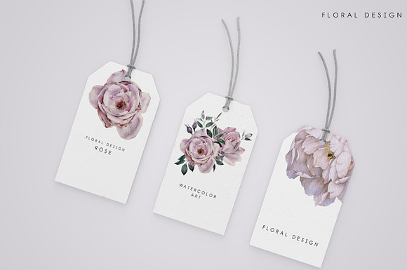 Watercolor flowers (20 PNG) in Illustrations - product preview 3