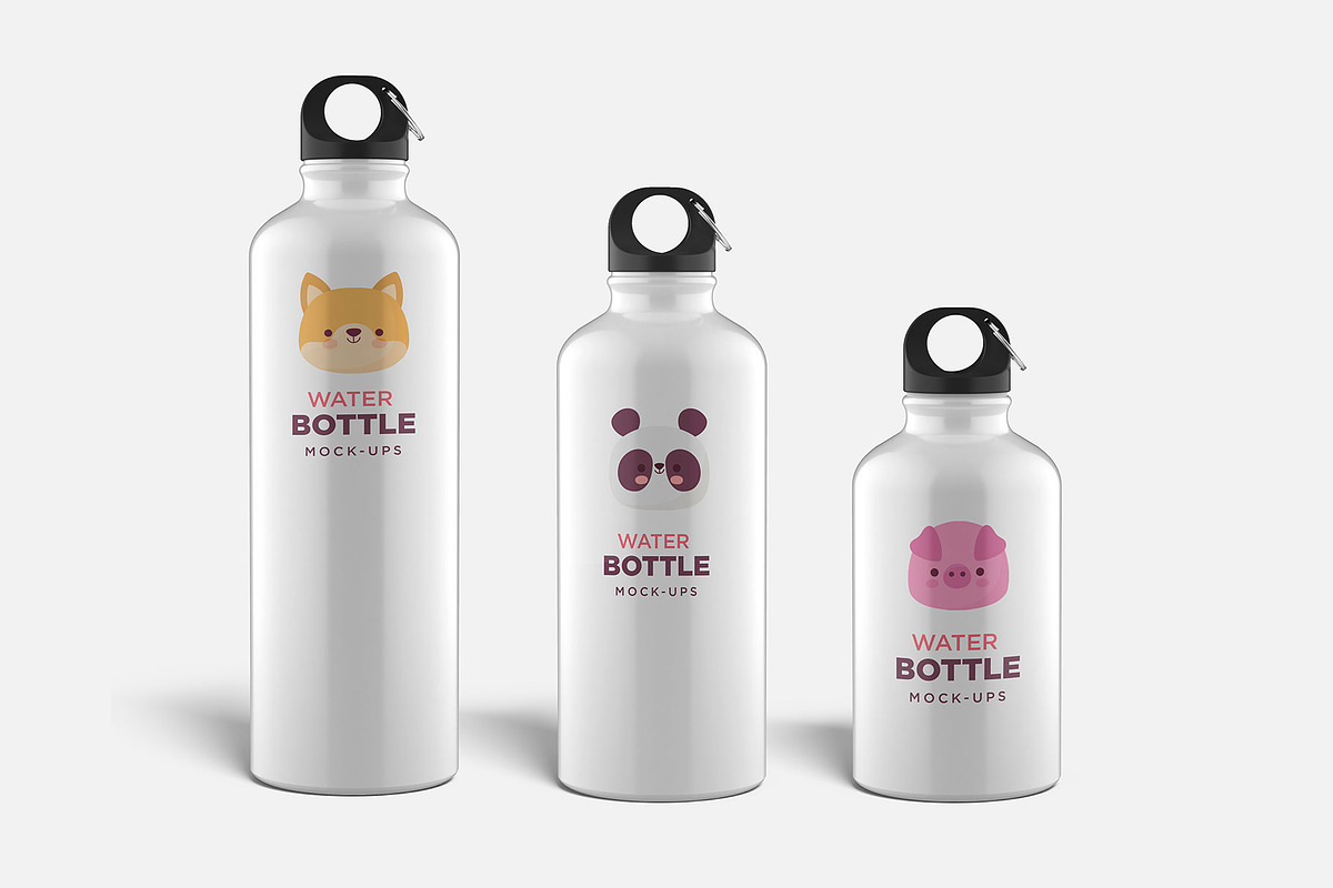 Water Bottle Mock-up in Product Mockups - product preview 8