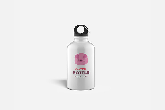 Water Bottle Mock-up in Product Mockups - product preview 3