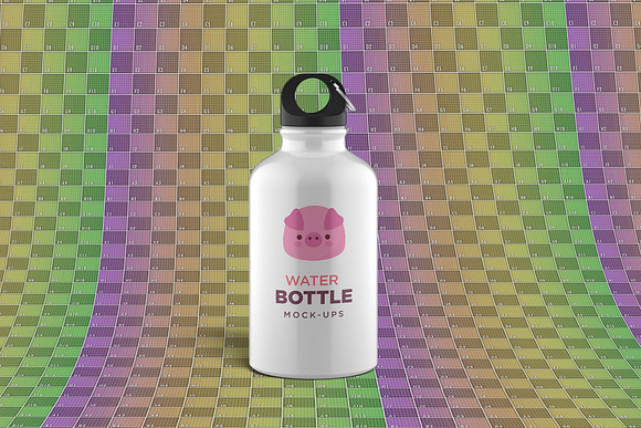 Water Bottle Mock-up in Product Mockups - product preview 6