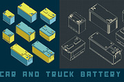 Car and Truck Battery Set