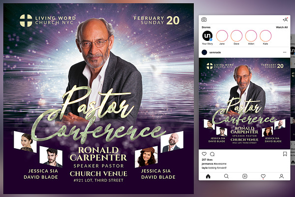 Pastor Conference Church Flyer