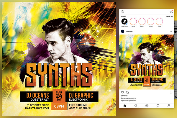 Synths Flyer