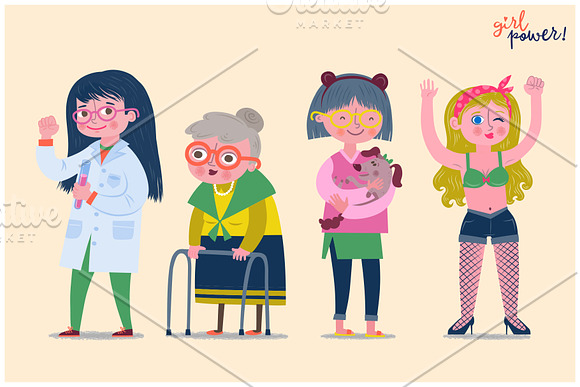 Girl Power! Women Characters in Illustrations - product preview 4