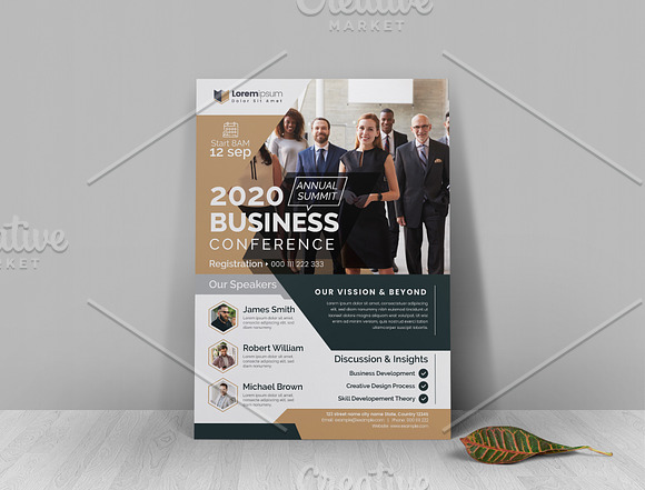 Annual Conference Flyer in Flyer Templates - product preview 1