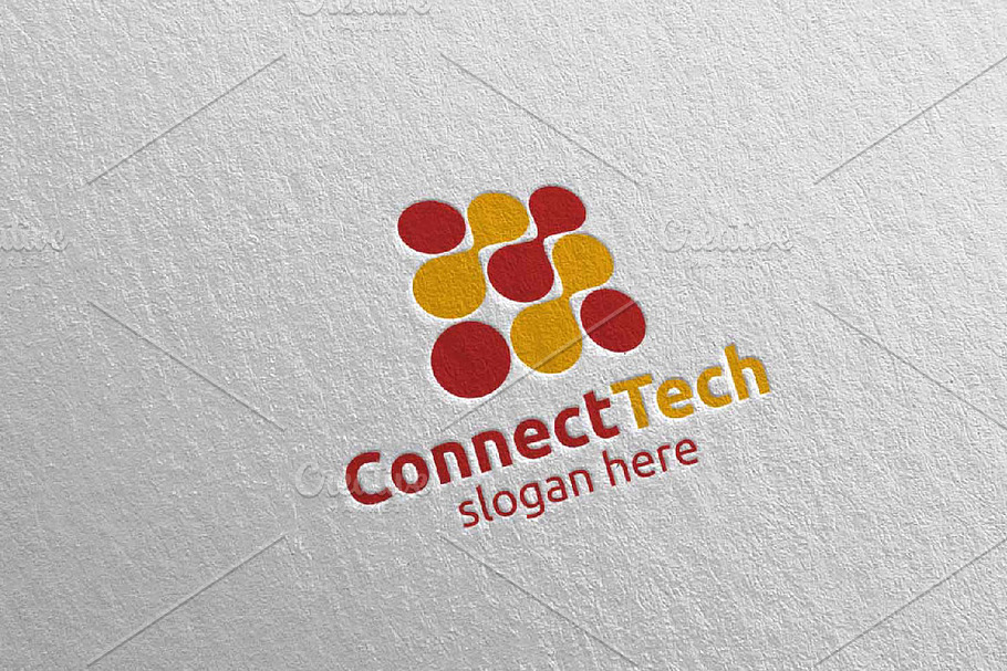 Technology Logo and electronic 1 in Logo Templates - product preview 8