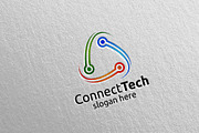 Technology Logo and electronic 3