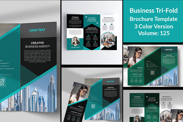 Business Tri-Fold Brochure Template