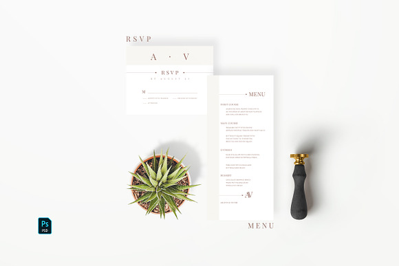 Modern Elegant Wedding Invitation in Wedding Templates - product preview 2