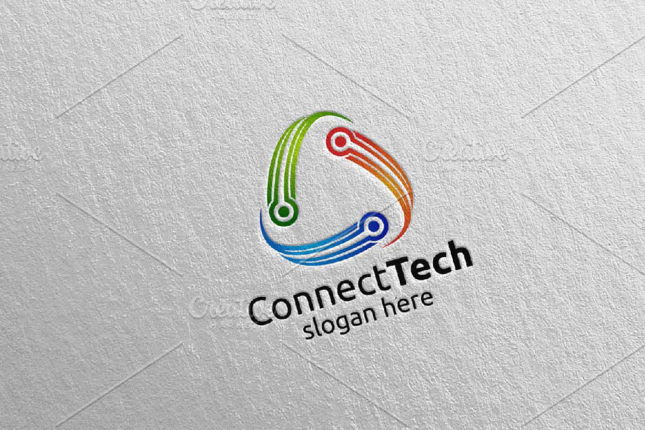 Technology Logo and electronic 4
