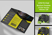 GYM Tri Fold Brochure Template