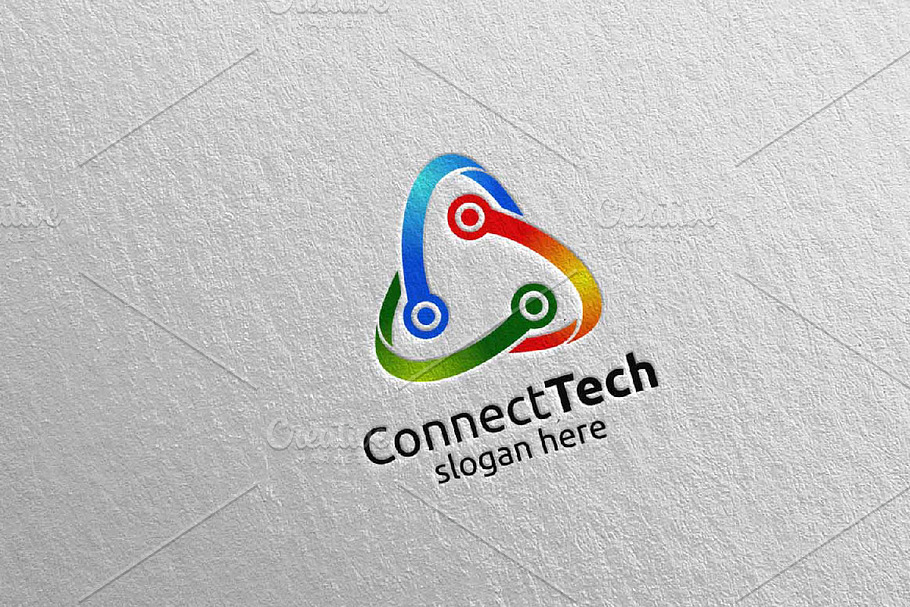Technology Logo and electronic 5 in Logo Templates - product preview 8