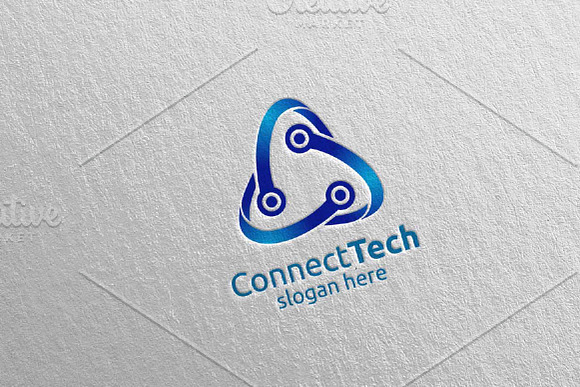 Technology Logo and electronic 5 in Logo Templates - product preview 1