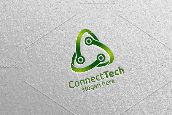 Technology Logo and electronic 5 in Logo Templates - product preview 2