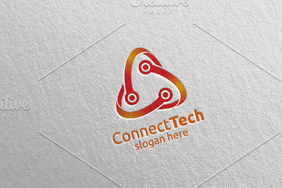 Technology Logo and electronic 5 in Logo Templates - product preview 3