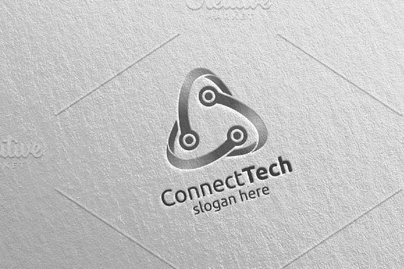 Technology Logo and electronic 5 in Logo Templates - product preview 4