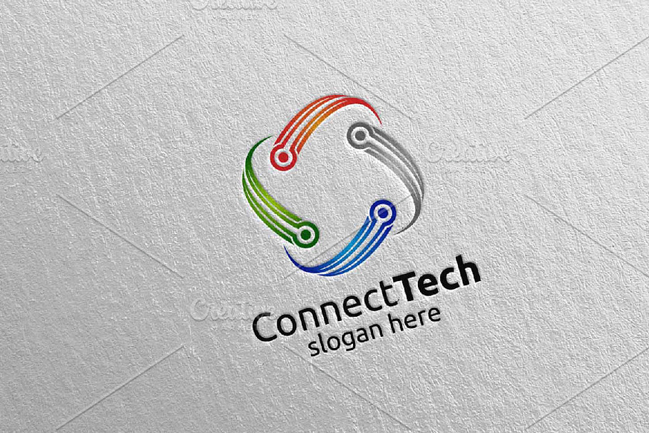 Technology Logo and electronic 6