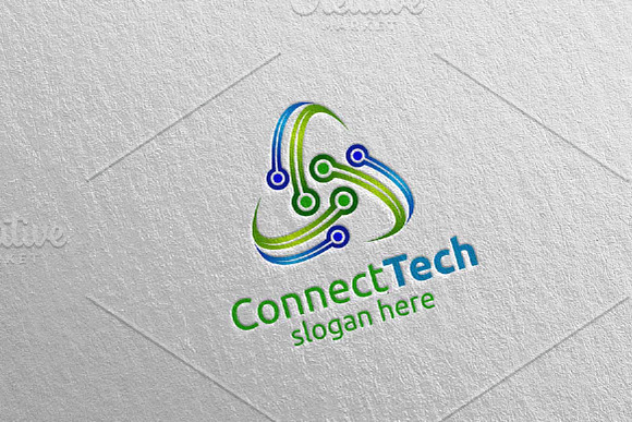 Technology Logo and electronic 7 in Logo Templates - product preview 1