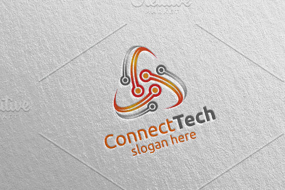 Technology Logo and electronic 7 in Logo Templates - product preview 3