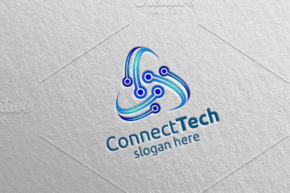 Technology Logo and electronic 7 in Logo Templates - product preview 4