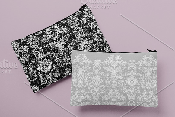 Seamless Lace Pattern and Borders in Patterns - product preview 2