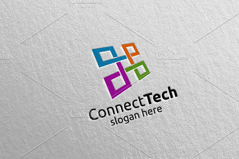Technology Logo and electronic 8 in Logo Templates - product preview 8