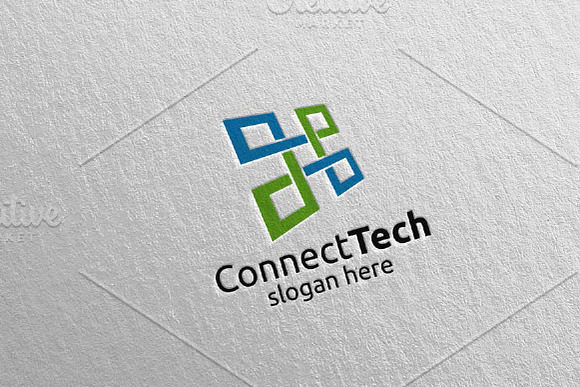 Technology Logo and electronic 8 in Logo Templates - product preview 1