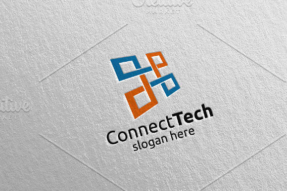 Technology Logo and electronic 8 in Logo Templates - product preview 3
