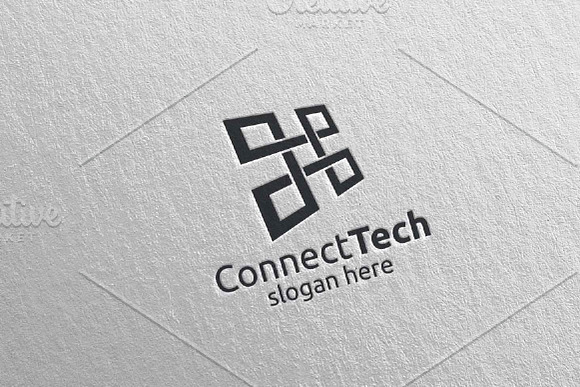 Technology Logo and electronic 8 in Logo Templates - product preview 4