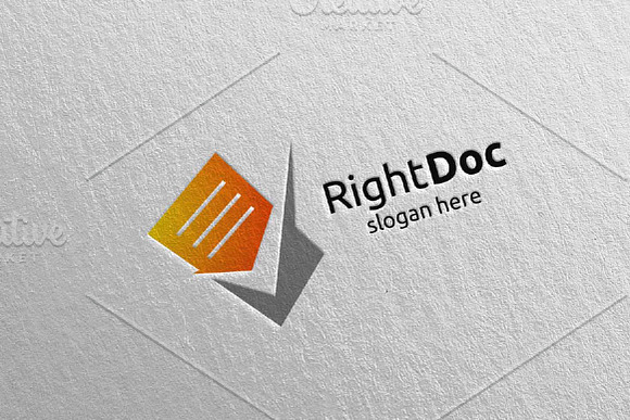 Document Sheets Logo Template 9 in Logo Templates - product preview 2
