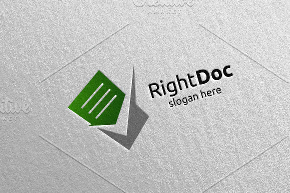 Document Sheets Logo Template 9 in Logo Templates - product preview 3