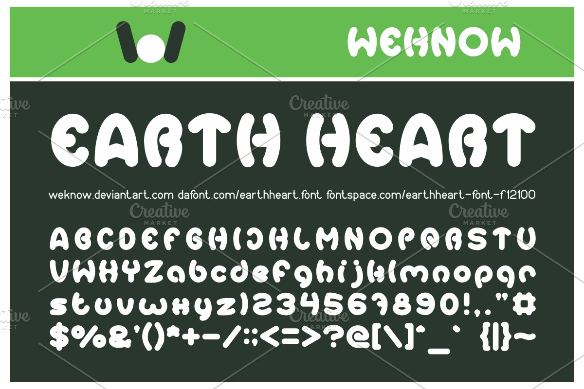 Earth Heart font in Display Fonts - product preview 8