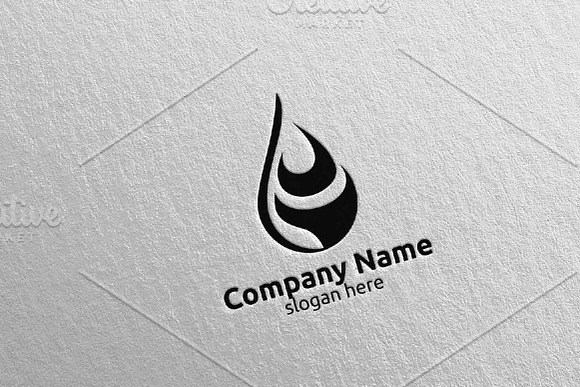 water Drop vector logo design 10 in Logo Templates - product preview 4