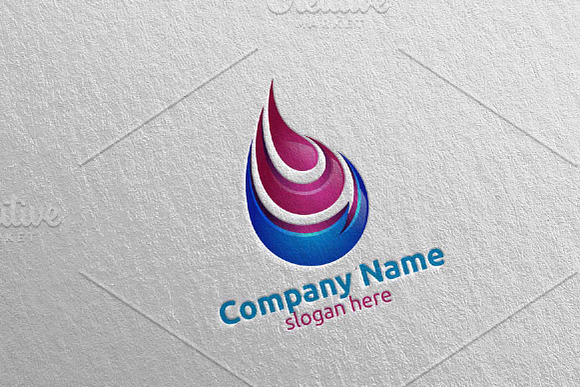 water Drop vector logo design 11 in Logo Templates - product preview 2