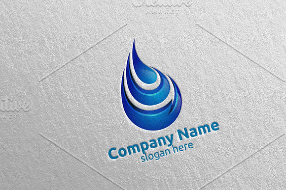 water Drop vector logo design 11 in Logo Templates - product preview 3