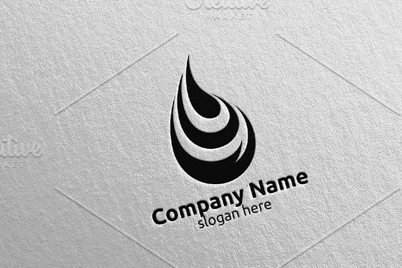 water Drop vector logo design 11 in Logo Templates - product preview 4