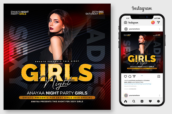 04 Sexy Party Flyers Bundle in Flyer Templates - product preview 3